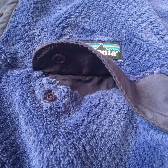 Patagonia Re-Tool Snap-T Indigo Purple Fleece Pullover Sweatshirt Women's Small - Picture 9 of 15